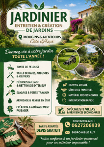 Photo de galerie - Flyer visuel jardin 