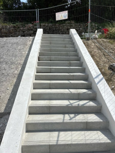 Photo de galerie - Escalier de jardin dans une résidence 
