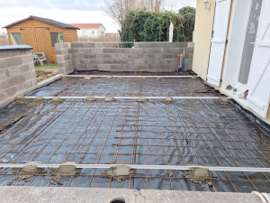 Photo de galerie - Agrandissement de 40m2 sur dalle beton .