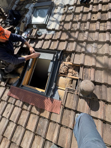 Photo de galerie - Pose de velux 
