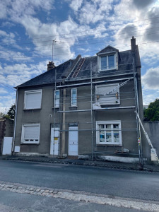 Photo de galerie - Remplacement de gouttières et solins 