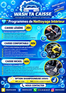 Photo de galerie - Retrouvez notre flyer avec nos services ! Au plaisir de faire briller votre voiture ️