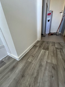 Photo de galerie - Pose de lino dans Salle de bain 