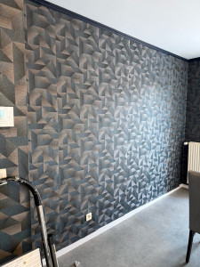 Photo de galerie - Pose de papier peint 