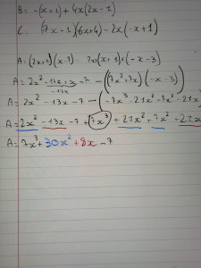 Photo de galerie - Développement de calcul littéral 