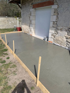 Photo de galerie - Création d'un terrasse en béton armé