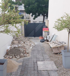 Photo de galerie - Avant ! Fin de chantier salle de bain, wc et assainissement. 