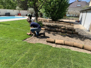 Photo de galerie - Création de pelouse