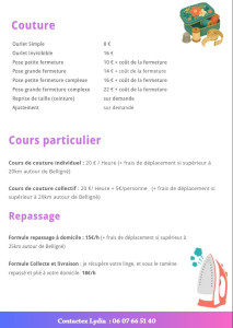 Photo de galerie - Couture et Repassage