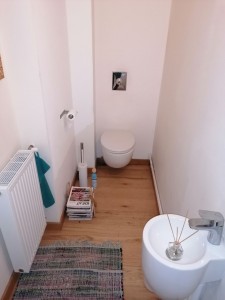 Photo de galerie - Pose WC suspendu réfection de salle de bain pose d'évier de lavabo etc.... 
