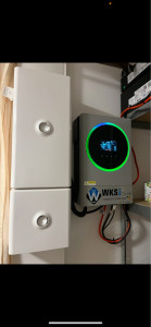 Photo de galerie - Installation tableau électrique + onduleur hybride 