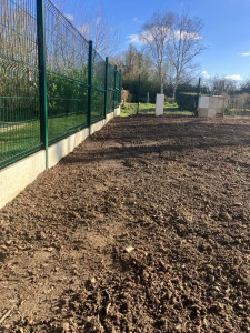 Photo de galerie - Remise à niveau de terrain ( photo après)