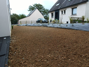 Photo de galerie - Préparation de sol pour semis pelouse 