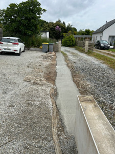 Photo de galerie - Création de fouille pour muret parpaing 
