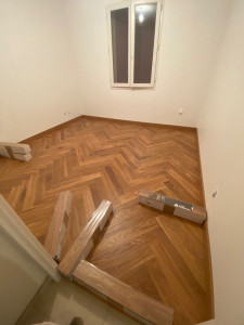 Photo de galerie - Pose de parquet - Revêtement de sol