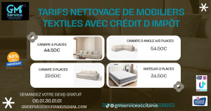 Photo de galerie - Nettoyage de mobilier textile avec crédit d' impôt 