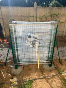 Photo de galerie - Création d’une ouverture avec pose d’un portillon 