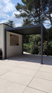 Photo de galerie - Montage d'une pergola 