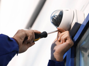 Photo de galerie - Installation vidéo surveillance.