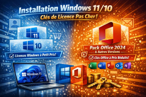 Photo de galerie - Clés Microsoft Office (Excel, Word..) / Clés Windows pas cher