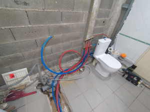 Photo de galerie - Mise en attente alims d'eau avant placo