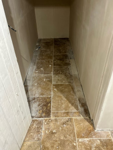 Photo de galerie - Pose travertin 