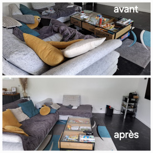 Photo de galerie - Avant et après mon passage dans un salon 