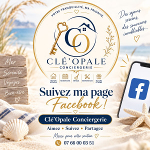 Photo de galerie - ? Clé'Opale Conciergerie – Votre tranquillité, notre priorité ?
Vous louez votre bien en courte durée mais manquez de temps pour tout gérer ? Confiez-nous les clés, on s'occupe du reste
 ! ✨
? Nos services :
✔️ Gestion locative complète 