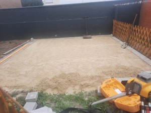Photo de galerie - Préparation du terrain pour une piscine hors sol