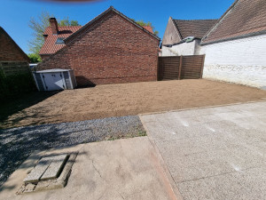 Photo de galerie - Preparatio. de votre terrain pour les semis de pelouse.