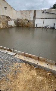 Photo de galerie - Coulage dalle béton 