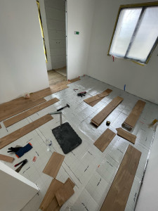 Photo de galerie - Pose de parquet - Revêtement de sol