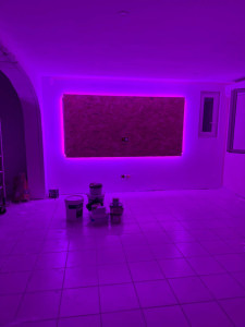 Photo de galerie - Pose d’un bandeau led RGBW COB 