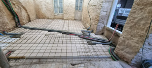 Photo de galerie - Préparation d'une sur-dalle