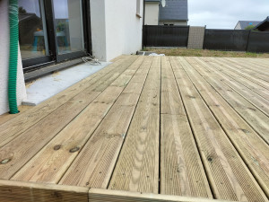 Photo de galerie - Création Terrasse bois pour maison neuve