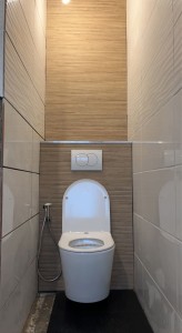 Photo de galerie - Pose toilette suspendu + carrelage 