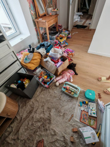 Photo de galerie - J'ai aidé une cliente à trier les jouets et les mettre en vente après avoir reconstitué chacun d'eux 