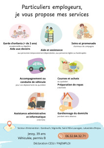 Photo de galerie - Les services que je vous propose.