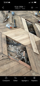 Photo de galerie - Réparation de parquet → 