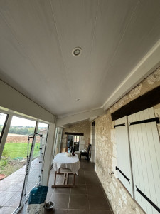 Photo de galerie - Création d’un faux plafond PVC avec isolation