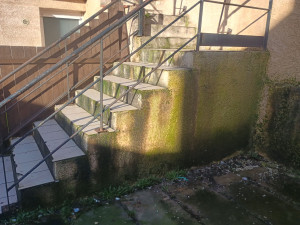 Photo de galerie - Photo avant le nettoyage du mur.