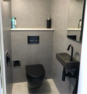 Photo de galerie - Installation, WC, suspendu