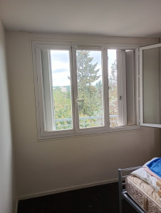 Photo de galerie - Pose de toile de verre et mise en peinture. 