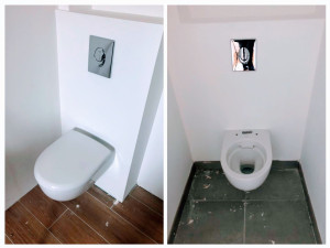 Photo de galerie - Installation WC suspendus 