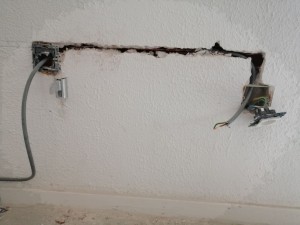 Photo de galerie - Effectuer le câblage pour le chauffage interne sur le mur, recommandé. 