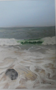 Photo de galerie - à mes heures perdues je fais du dessin au pastel et vais photographier des vagues