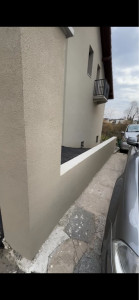 Photo de galerie - Muret après application de crépis.