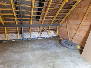 Photo de galerie - Renforcement de charpente et aménagement de combles.