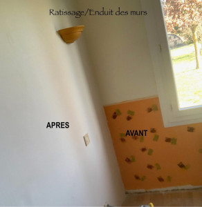Photo de galerie - Enduit ratissage murs 