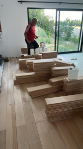 Photo de galerie - Pose de parquet - Revêtement de sol